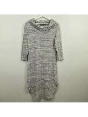 Anthropologie Women’s Saturday Sunday Dress Cowl Neck 3/4 Sleeves Size M